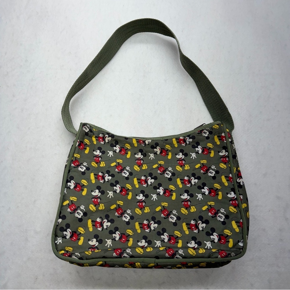 Disney Mickey Mouse Army Green Purse Handbag Crossbody - Picture 4 of 11